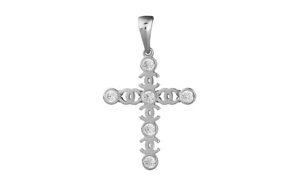 Серебряный крестик КР184-С