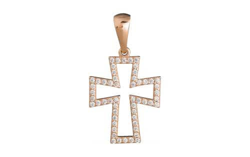 Золотой крестик КР186