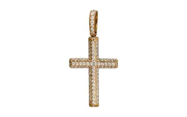 Золотой крестик КР198