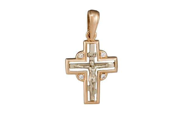 Золотой крестик КР208