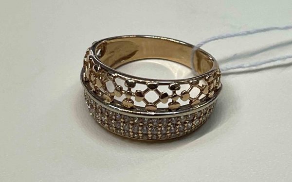 фото Золотое кольцо КВ2333 вид сбоку