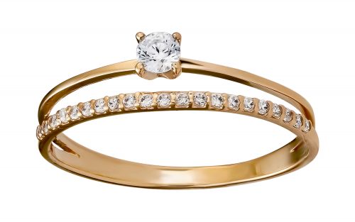 Золота Каблучка с Фианитом КВ2940