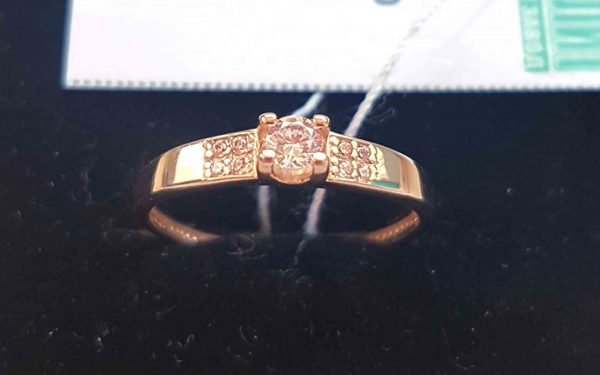 Золотое кольцо КВ2950 фото фид сверху Золотое кольцо КВ2950