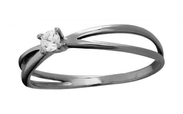 Серебряное кольцо КВ2957-С Серебряное кольцо с фианитами КВ2957