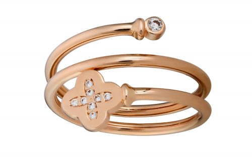 Золотое кольцо с фианитом КВ2959