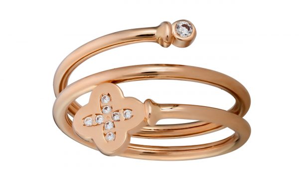 Золотое кольцо с фианитом КВ2959 Золотое кольцо с фианитом КВ2959