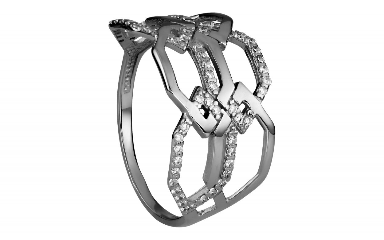 Серебряное кольцо с фианитами КВ2975