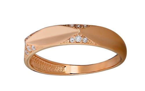 Золотое кольцо с фианитом КВ2988