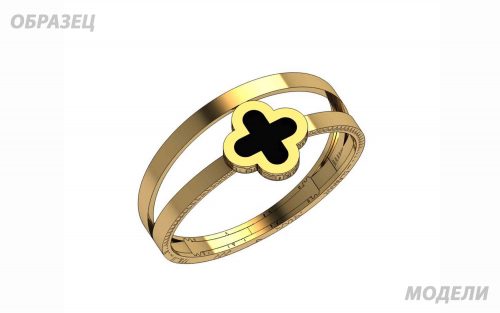 Золота каблучка з фианитом КВ3022 фото золотое кольцо с эмалью КВ3022 средний вес 1.97 грамма