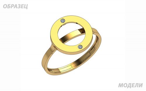 Золота каблучка з фианитом КВ3023 фото золотое кольцо с фианитом КВ3023 средний вес 1.97 грамма