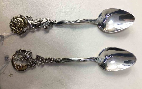 Серебряная ложка Л018 фото Серебряная ложка Л018 и ложка ЛО20 ДЕНЬ И НОЧЬ