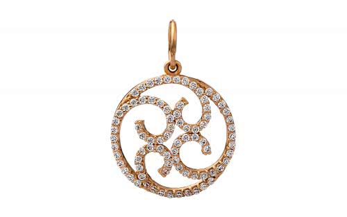 Золотая подвеска ПВ1079