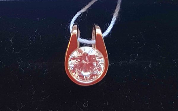 фото Золотая подвеска ПВ1155 вид с переди