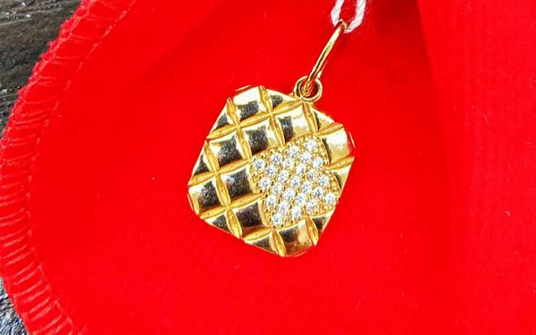 Золота підвіска ПВ1256 ювелирный завод ЮвелирЭлит