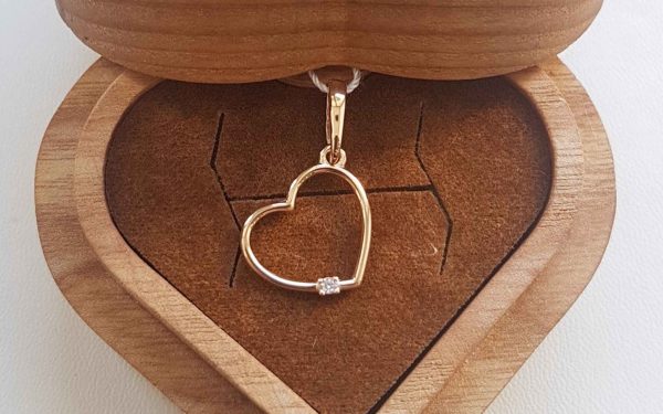 Фото золотая подвеска ПВ1287 средний вес 0.60 грамма