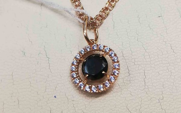 Фото Золотая подвеска ПВ765 самый большой круг украшения