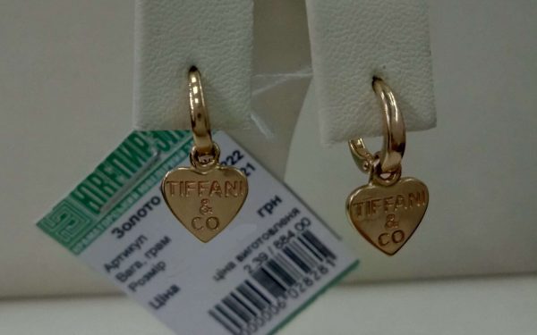 Золоті сережки СБ222 ювелирный завод ЮвелирЭлит