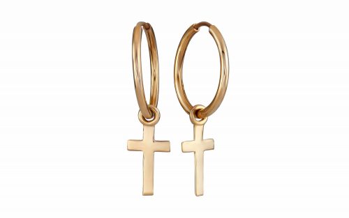 Фото золотые серьги без вставок СБ313 средний вес 2.42 грамма