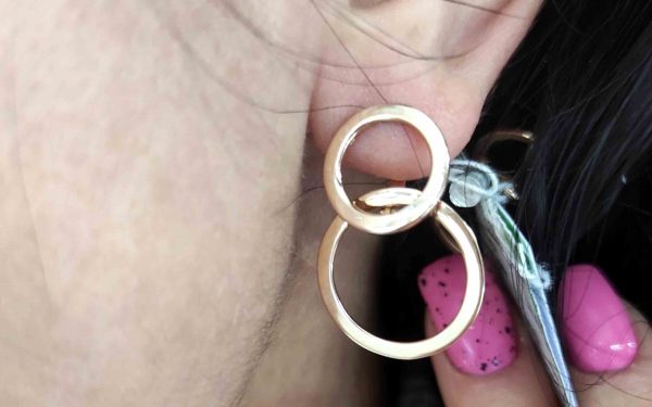 Фото Золотые серьги СБ343 на ушке