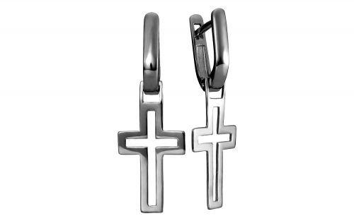 Фото серьги серебряные СБ365-С средний вес 2.01 грамма