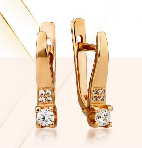 Сережки з діамантами