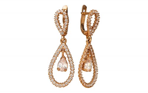 Золотые серьги СВ1288