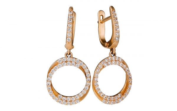 Золотые серьги СВ1370