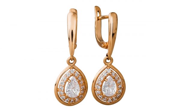 Золотые серьги СВ1396