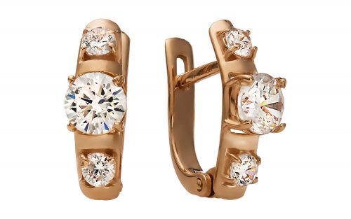 Золоті сережки СВ1405 Золотые серьги СВ1405