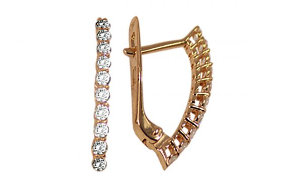 Золотые серьги СВ1413