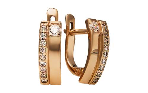 Золотые серьги СВ1421 Золотые серьги СВ1421