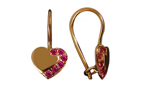 Золотые серьги СВ1483