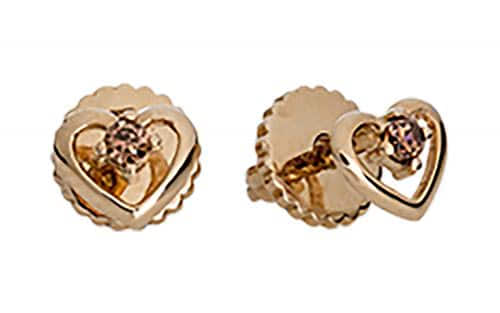 Золотые серьги с кубическим цирконием СВ1544 Золотые серьги СВ1544