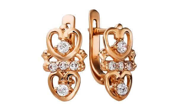 Золотые серьги СВ1569 Золотые серьги СВ1569