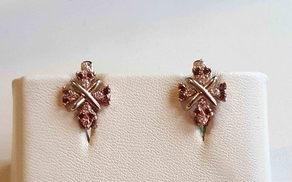 Фото Золотые серьги СВ1570 на подставке