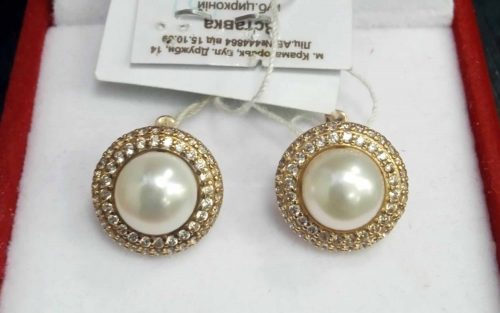 Фото золотые серьги СВ1663