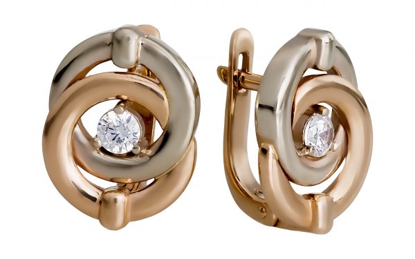 Серьги золотые СВ1714 Золотые серьги СВ1714