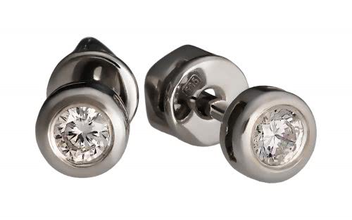 Золотые серьги с фианитами СВ1717.1 Золотые серьги СВ1717.1