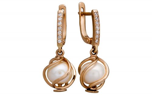 Золотые серьги СВ1719.1