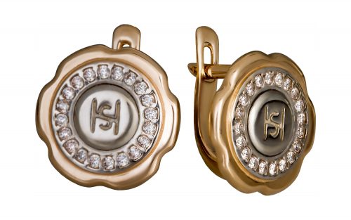 Золотые серьги СВ1720