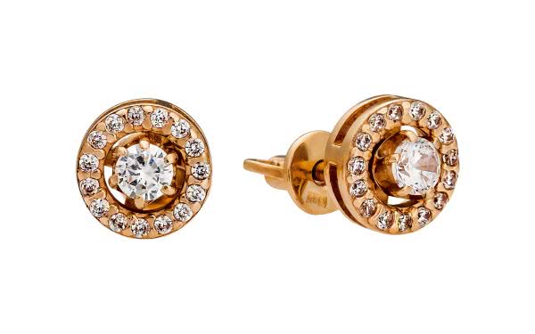 Серьги золотые СВ1740 Золотые серьги СВ1740