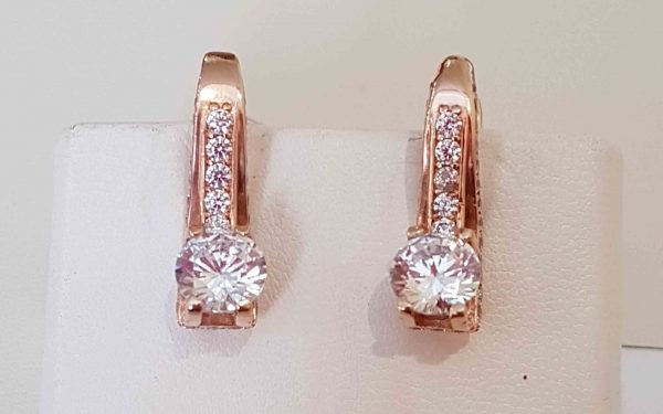 Сережки золотые СВ1745 фото Сережки золотые СВ1745 на планшетке