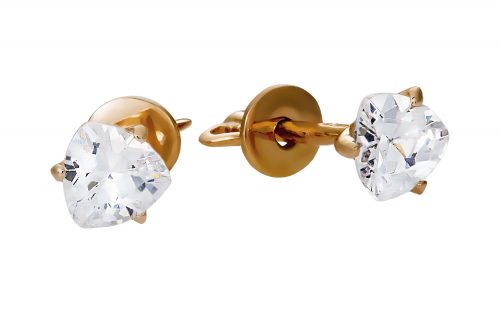 Сережки золоті з фіанітами СВ1747 Золотые серьги СВ1747