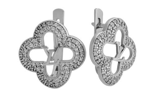 Серебряные серьги СВ1758.1-С