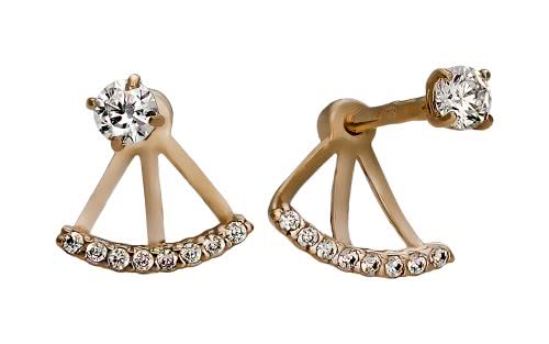 Серьги золотые с фианитами СВ1778 Золотые серьги СВ1778