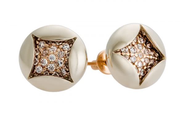 Золотые серьги СВ1791