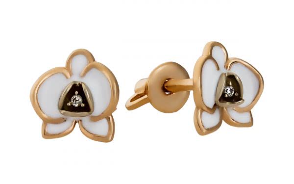 Золотые серьги СВ1818.1