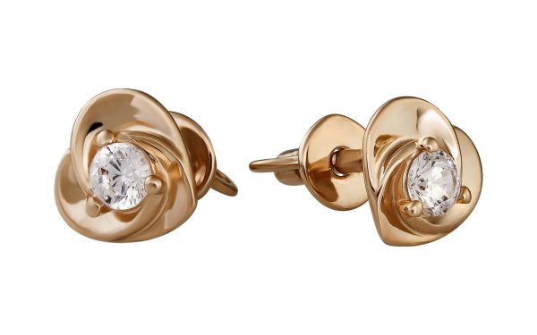 Золоті сережки СВ2036 ювелирный завод ЮвелирЭлит