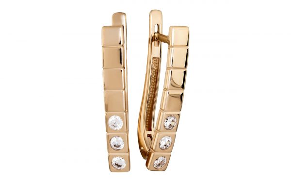 Золотые серьги СВ2069