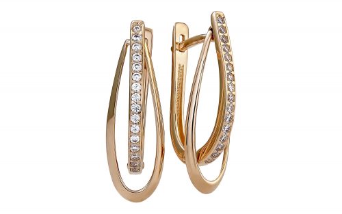 Золотые серьги СВ2074